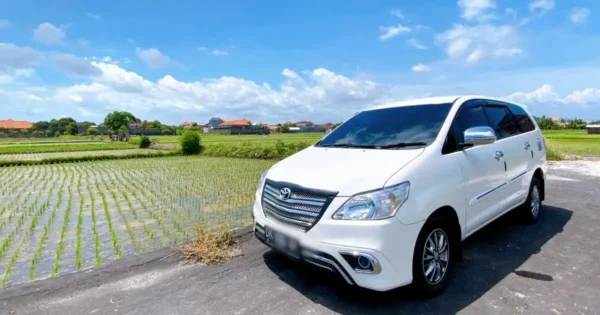 2026年バリ島カーチャーター料金表(貸切車）日本語ガイド・ドライバー付　バリ歩き